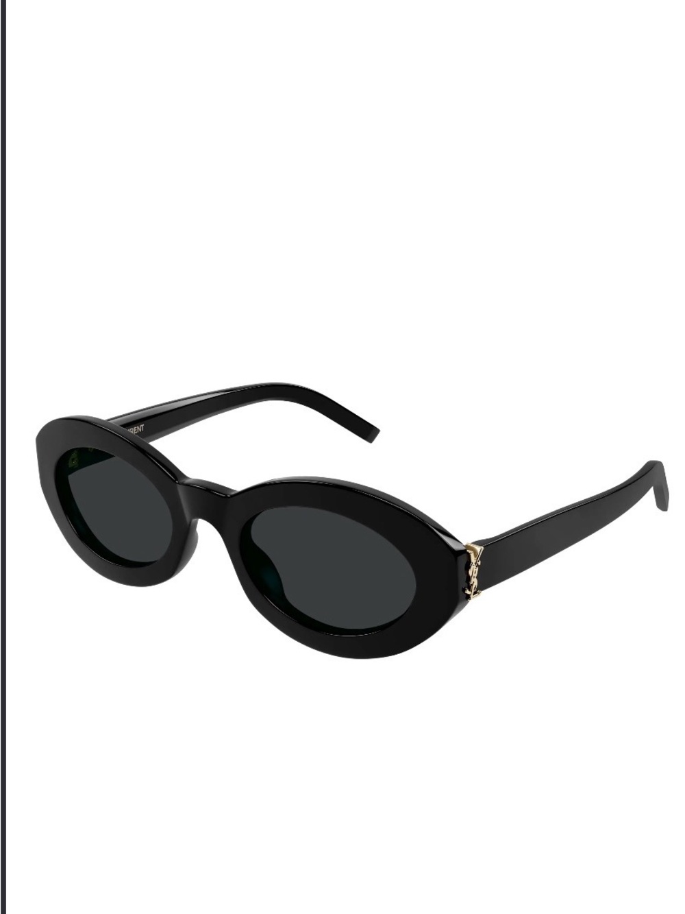 YSL SUNGLASSES WITH OVAL ACETATE FRAMES AND NYLON LENSES.